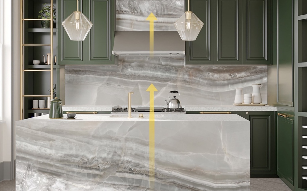 kitchen setting Conroe bioquartz